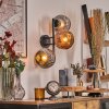 Ripoll Lampada a sfera, Applique Cromo, Ramato, Grigio fumo, 3-Luci