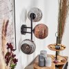 Ripoll Lampada a sfera, Applique Cromo, Ramato, Grigio fumo, 3-Luci