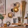 Ripoll Lampada a sfera, Applique Cromo, Oro, Grigio fumo, 3-Luci
