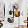 Ripoll Lampada a sfera, Applique Cromo, Oro, Grigio fumo, 3-Luci