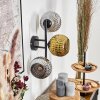 Ripoll Lampada a sfera, Applique Cromo, Oro, Grigio fumo, 3-Luci