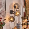 Ripoll Lampada a sfera, Applique Chiaro, Grigio fumo, 3-Luci