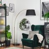 Bassagoda Lampada da terra Ottone, Nero, 1-Luce
