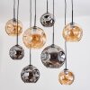 Ripoll Lampadario a sospensione, Lampada a sfera, Lampada a sospensione Écru, Nero, 8-Luci