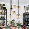 Gastor Lampadario a sospensione, Lampada a sfera, Lampada a sospensione Ambrato, Chiaro, 6-Luci