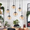 Gastor Lampadario a sospensione, Lampada a sfera, Lampada a sospensione Ambrato, Chiaro, 6-Luci