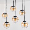 Gastor Lampadario a sospensione, Lampada a sfera, Lampada a sospensione Ambrato, Chiaro, 6-Luci