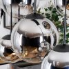 Gastor Lampadario a sospensione, Lampada a sfera, Lampada a sospensione Cromo, Chiaro, Grigio fumo, 6-Luci