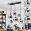 Gastor Lampadario a sospensione, Lampada a sfera, Lampada a sospensione Cromo, Chiaro, Grigio fumo, 6-Luci
