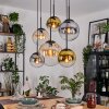 Gastor Lampadario a sospensione, Lampada a sfera, Lampada a sospensione Ambrato, Oro, Chiaro, Grigio fumo, 6-Luci