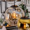 Gastor Lampadario a sospensione, Lampada a sfera, Lampada a sospensione Ambrato, Oro, Chiaro, Grigio fumo, 6-Luci
