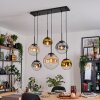 Gastor Lampadario a sospensione, Lampada a sfera, Lampada a sospensione Ambrato, Oro, Chiaro, Grigio fumo, 6-Luci