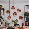 Gastor Lampadario a sospensione, Lampada a sfera, Lampada a sospensione Chiaro, Ramato, 6-Luci