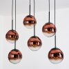 Gastor Lampadario a sospensione, Lampada a sfera, Lampada a sospensione Chiaro, Ramato, 6-Luci