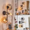 Koyoto Lampada a sfera, Applique Ambrato, Chiaro, Grigio fumo, 3-Luci