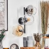 Koyoto Lampada a sfera, Applique Ambrato, Chiaro, Grigio fumo, 3-Luci