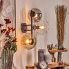 Koyoto Lampada a sfera, Applique Ambrato, Chiaro, Grigio fumo, 3-Luci