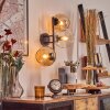 Koyoto Lampada a sfera, Applique Ambrato, Chiaro, 3-Luci