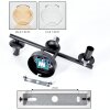 Koyoto Lampada a sfera, Applique Ambrato, Chiaro, 3-Luci