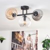 Gastor Plafoniera, Lampada a sfera Ambrato, Chiaro, Grigio fumo, 3-Luci