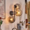 Ripoll Lampada a sfera, Applique Ambrato, Chiaro, Grigio fumo, 3-Luci