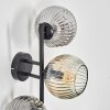 Ripoll Lampada a sfera, Applique Ambrato, Chiaro, Grigio fumo, 3-Luci