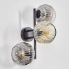 Ripoll Lampada a sfera, Applique Ambrato, Chiaro, Grigio fumo, 3-Luci
