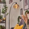 Koyoto Lampada da terra, Lampade ad arco Nero, 1-Luce