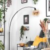 Koyoto Lampada da terra, Lampade ad arco Nero, 1-Luce