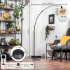 Koyoto Lampada da terra, Lampade ad arco Nero, 1-Luce