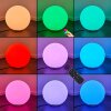 Ilara Lampada a sfera, Lampada con piedistallo, Illuminazione viale LED Bianco, 1-Luce, Telecomando
