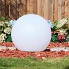 Ilara Lampada a sfera, Lampada con piedistallo, Illuminazione viale LED Bianco, 1-Luce, Telecomando