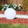 Ilara Lampada a sfera, Lampada con piedistallo, Illuminazione viale LED Bianco, 1-Luce, Telecomando