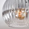 Koyoto Plafoniera, Lampada a sfera Ambrato, Chiaro, Grigio fumo, 3-Luci