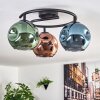 Ripoll Plafoniera, Lampada a sfera Blu, Verde, Ramato, 3-Luci