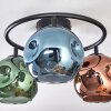 Ripoll Plafoniera, Lampada a sfera Blu, Verde, Ramato, 3-Luci