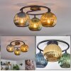 Koyoto Plafoniera, Lampada a sfera Blu, Oro, Verde, 3-Luci