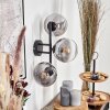 Gastor Lampada a sfera, Applique Chiaro, Grigio fumo, 3-Luci