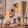 Gastor Lampada a sfera, Applique Ambrato, Chiaro, Grigio fumo, 3-Luci