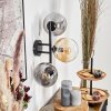 Gastor Lampada a sfera, Applique Ambrato, Chiaro, Grigio fumo, 3-Luci