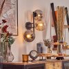 Gastor Lampada a sfera, Applique Ambrato, Chiaro, Grigio fumo, 3-Luci