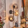 Gastor Lampada a sfera, Applique Ambrato, Chiaro, Grigio fumo, 3-Luci