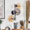 Gastor Lampada a sfera, Applique Ambrato, Chiaro, Grigio fumo, 3-Luci