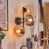 Gastor Lampada a sfera, Applique Ambrato, Chiaro, Grigio fumo, 3-Luci