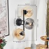 Gastor Lampada a sfera, Applique Ambrato, Chiaro, Grigio fumo, 3-Luci