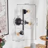 Gastor Lampada a sfera, Applique Chiaro, 3-Luci