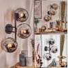 Gastor Lampada a sfera, Applique Cromo, Grigio fumo, 3-Luci