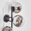 Gastor Lampada a sfera, Applique Cromo, Chiaro, Grigio fumo, 3-Luci