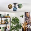 Koyoto Plafoniera, Lampada a sfera Blu, Oro, Verde, 3-Luci