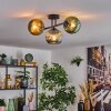 Koyoto Plafoniera, Lampada a sfera Blu, Oro, Verde, 3-Luci